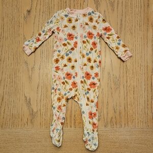 Little Me Bamboo Floral Zippy/sleeper